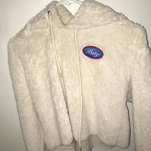 FOREVER 21 fuzzy crop top